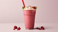 Realistic Mockup Of Raspberry Shake With Maya Rendering And Matte Photography Royalty Free Stock Photo