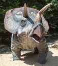 Realistic model of dinosaur Triceratops