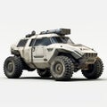 Futuristic Off Road Vehicle 3d Model With Photorealistic Rendering