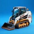 Sinauli S311 Compact Track Loader Model on Blue Background Royalty Free Stock Photo