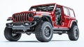 realistic of a modern large SUV jeep with semi transparent features, allowing a clear view of the Royalty Free Stock Photo