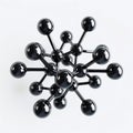 Realistic molecular structure model with sharp detail and vibrant atoms, isolated on a white background Royalty Free Stock Photo