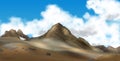 Realistic Mountains Landscape Composition