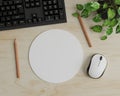 Realistic mousepad mockup