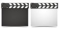 Realistic Movie clapper board. Vector. Royalty Free Stock Photo