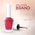 Realistic Nail Polish Brand Poster