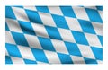 Realistic National flag of Bavarian.