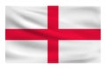 Realistic National flag of England.