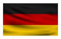 Realistic National flag of Germany.