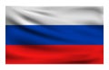 Realistic National flag of Russia.