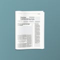 Realistic Newspaper Or News Magazine Abstract Template