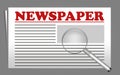 The realistic newspaper vector image