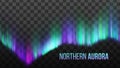 Realistic Northern Aurora Atmosphere Light Vector