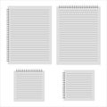 Realistic notepad template