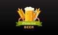 Realistic oktoberfest beer festival background can used for poster template