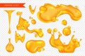 Realistic Orange Liquid