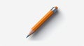Realistic Orange Pencil Vector Illustration In Indigo And Gray Royalty Free Stock Photo