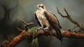 Realistic Osprey Hawk Portrait By Artai In The Style Of Kim Keever