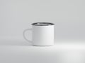 Camping Enamel Mug Isolated for Mock Up