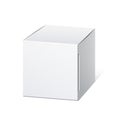 Realistic Package Cardboard Box. Cube shape. Royalty Free Stock Photo
