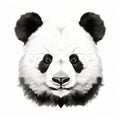 Realistic Panda Bear Head Illustration - Uhd Painted Portrait Drawing