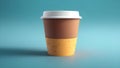 Realistic paper coffee cup Ai Generated