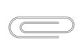 Realistic paperclip icon. Vector illustration. EPS 10.