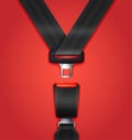 Realistic Passenger Seat Belt Illustration