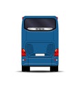 Realistic passengers bus. Royalty Free Stock Photo