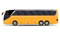 Realistic passengers bus. Royalty Free Stock Photo