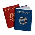 Realistic passport document vector