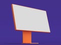 Realistic pc with big white blank monitor, keyboard and computer mouse. 3d rendering.