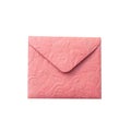 Realistic Peach Embossed Floral Envelope