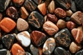 Realistic pebble marble stones seamless background