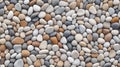 Realistic Pebble Stone Pattern Wallpaper With Suffolk Coast Views Royalty Free Stock Photo