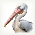 Realistic Pelican Drawing Portrait Illustration In Dino Valls Style