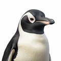 Realistic Penguin Closeup: Rendered In Unreal Engine With Impasto Technique