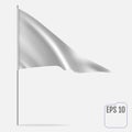 Realistic Pennant Template. Vector triangle flag mockup Royalty Free Stock Photo