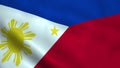 Realistic Philippines flag Royalty Free Stock Photo