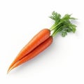 Realistic Photorealistic Rendering Of Carrot Isolated On White Background Royalty Free Stock Photo