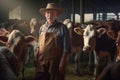 photos of farmers and cows