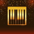 Realistic piano keys. Piano design,  web, piano art, app, piano background, piano keys, music background. Vector EPS10 Royalty Free Stock Photo
