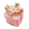 Realistic pink open gifts boxe isolated. 3d Valentine decoration presents. Festive gift surprise. Decor Isolated boxes