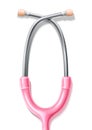Vector 3d pink stethoscope breast cancer awareness