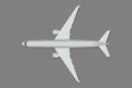 Top view airplane. Royalty Free Stock Photo