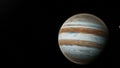 Realistic Jupiter from deep space Royalty Free Stock Photo