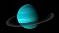 Realistic Uranus from deep space.