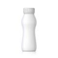 Realistic plastic bottle for yogurt