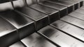 Realistic platinum ingots animation abstract background for finance 4K stock video