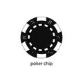 Realistic poker chips icon. Vector illustration eps 10